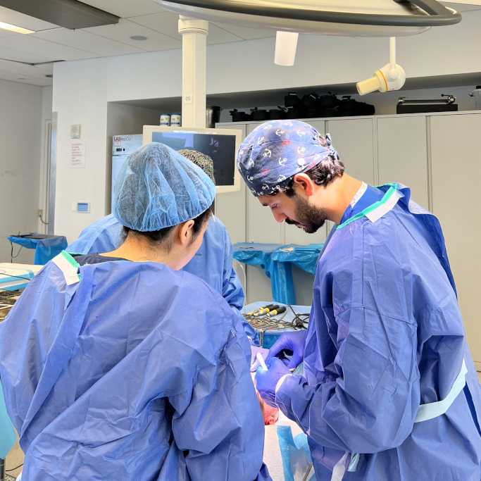 Doctors in scrubs in the OR