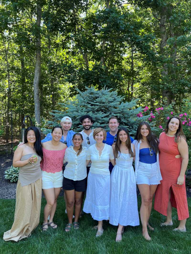 Group of people standing outside together